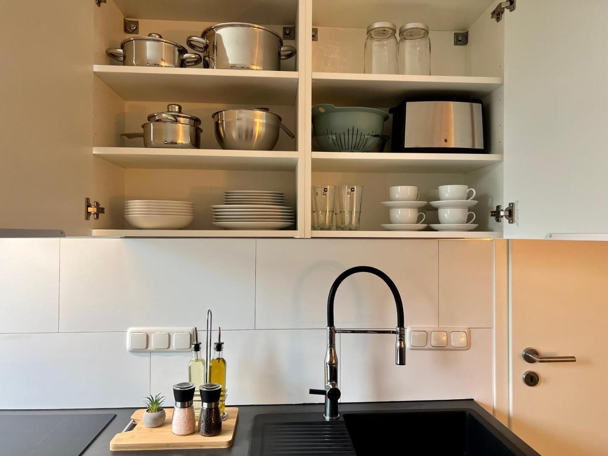 Design Apartment Mit Balkon - Kueche - Netflix إسن المظهر الخارجي الصورة